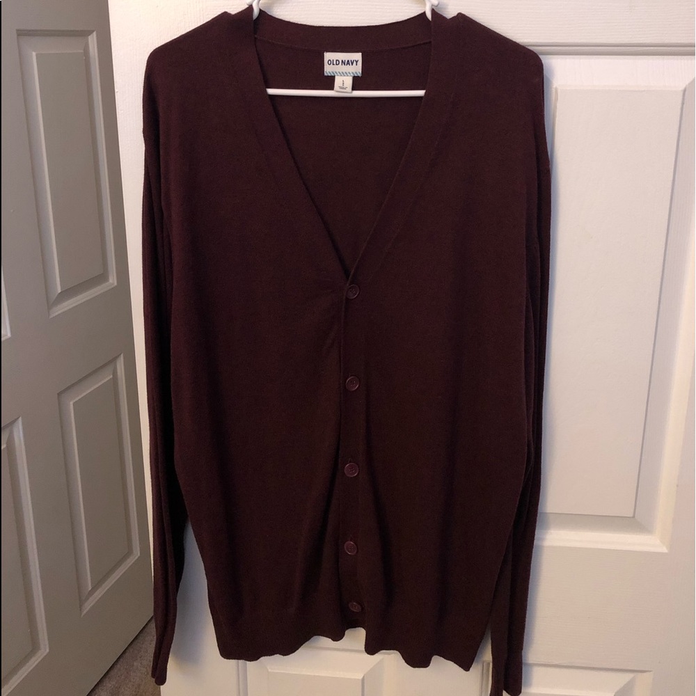 Burgundy Old Navy Cardigan